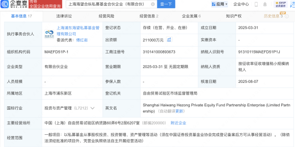 大牛证券 康希通信、安集科技等入股海望合纵私募基金